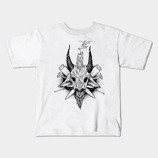 Goat - Head of Baphomet Black Kids T-Shirt